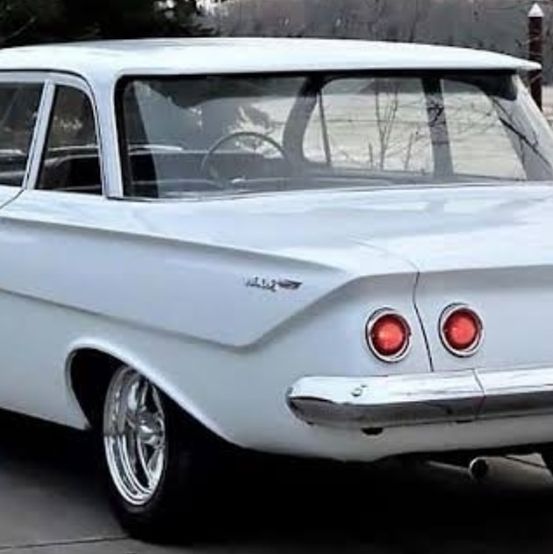 1961 Chev bel air for hire - white