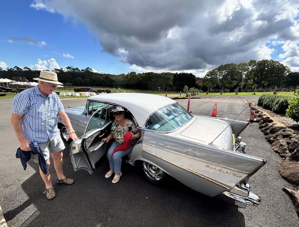 joy ride in 57 Chev Bel Air